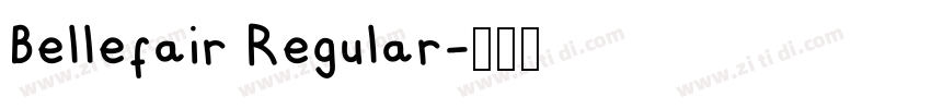 Bellefair Regular字体转换